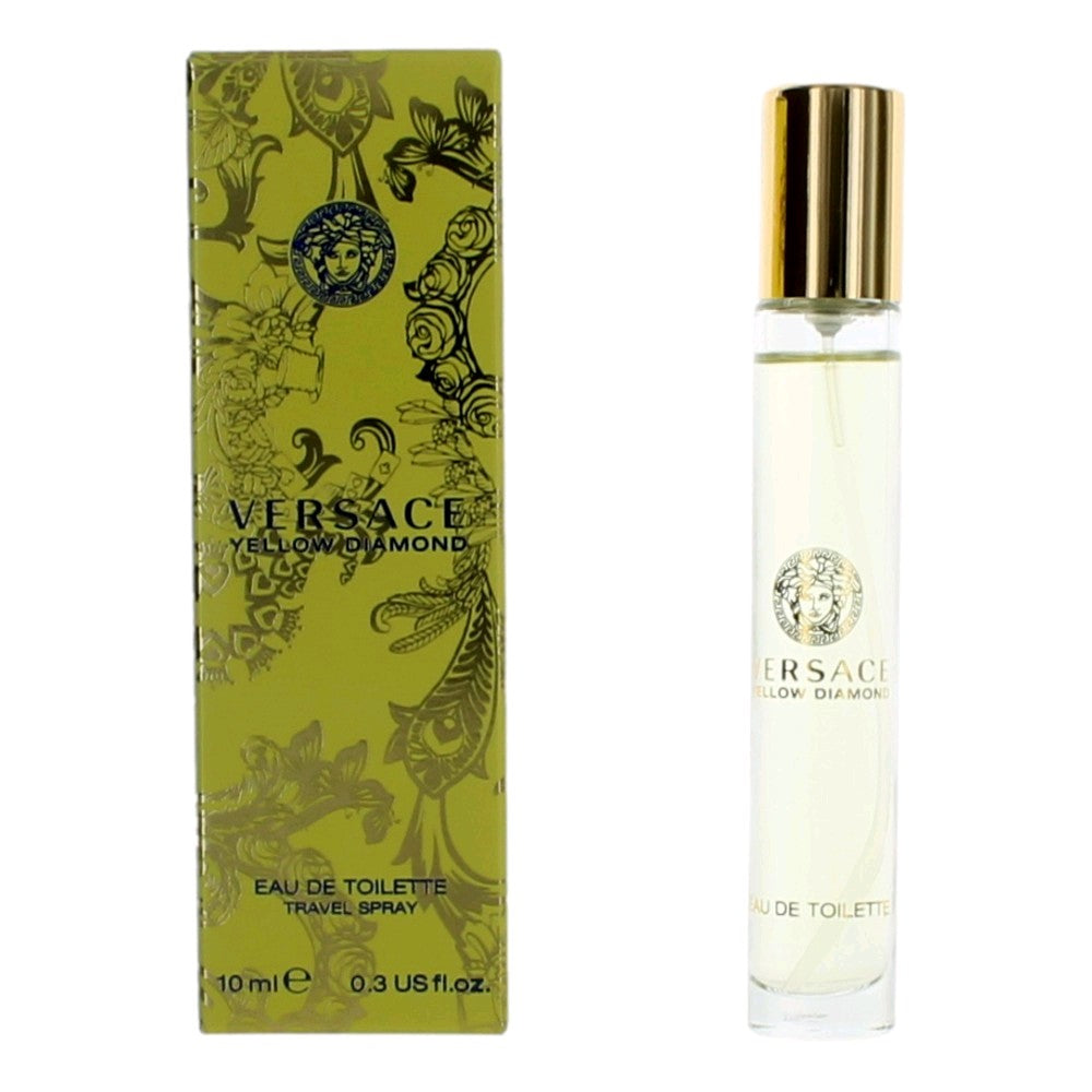 Versace Yellow Diamond de Versace, vaporizador EDT de 0.3 oz para mujer