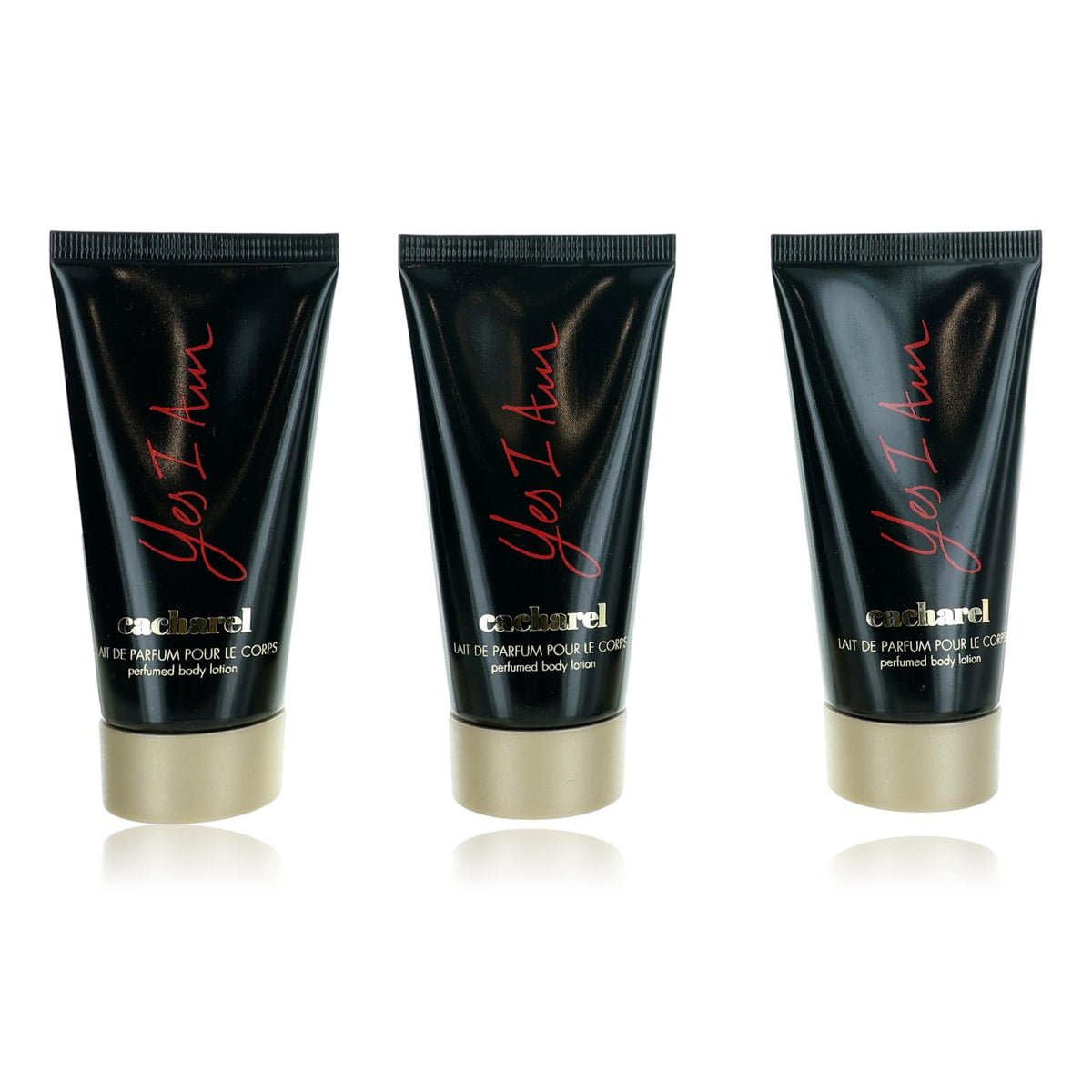 Yes I Am by Cacharel, 1.7oz Body Lotion women - Pack of 3 ( total 5.1oz )