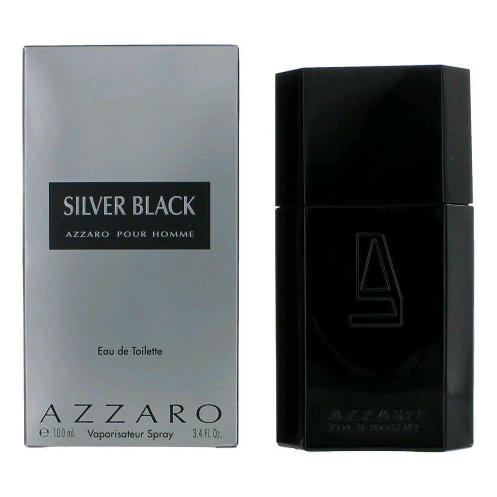 Azzaro Silver Black by Azzaro, 3.4 oz Eau De Toilette Spray for Men - 101 Perfume Plus