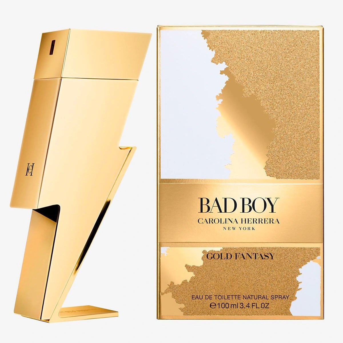 Bad Boy Gold Fantasy By Carolina Herrera 3.4 oz EDT for men - 101 Perfume Plus