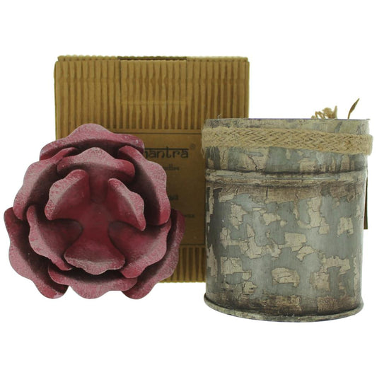 Bali Mantra Handmade Scented Candle In Rose Tin - Peach Grapefruit - 101 Perfume Plus