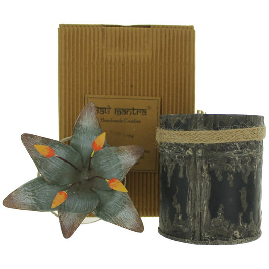 Bali Mantra Handmade Scented Candle In Waterlilly Tin - Kaffir Lime - 101 Perfume Plus