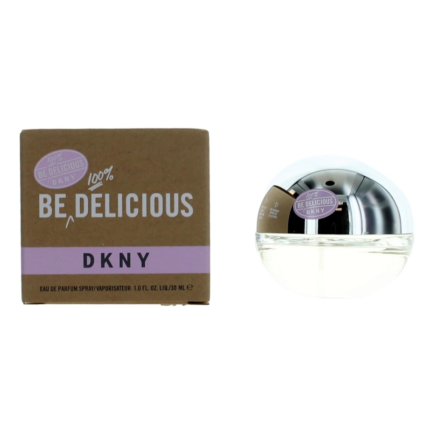 Be 100 pct Delicious DKNY by Donna Karan, 1 oz Eau De Parfum Spray for Women - 101 Perfume Plus