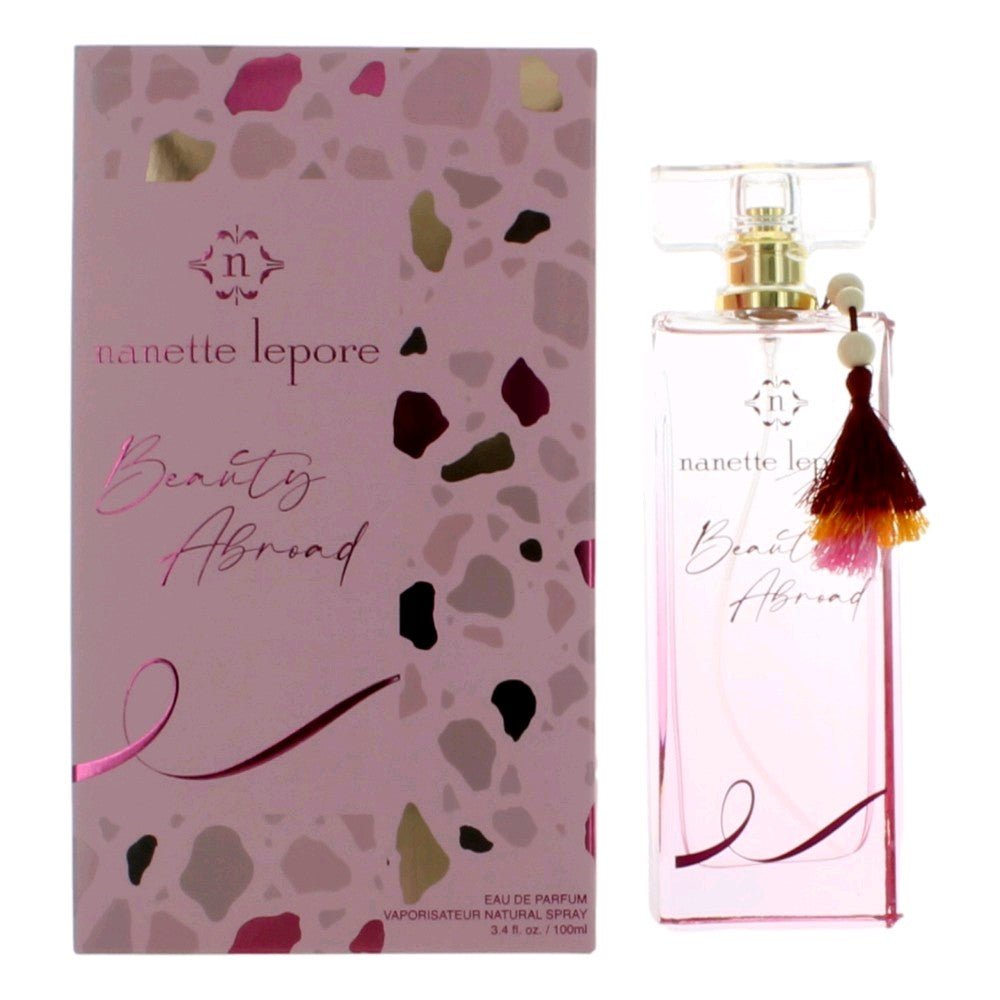 Beauty Abroad by Nanette Lepore, 3.4 oz Eau De Parfum Spray for Women - 101 Perfume Plus