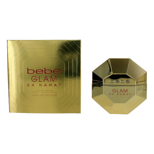 bebe Glam 24 Karat by bebe, 3.4 oz Eau De Parfum Spray for Women - 101 Perfume Plus