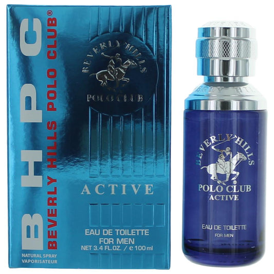 BHPC Active/Sport by Beverly Hills Polo Club, 3.4 oz Eau De Toilette Spray for Men - 101 Perfume Plus