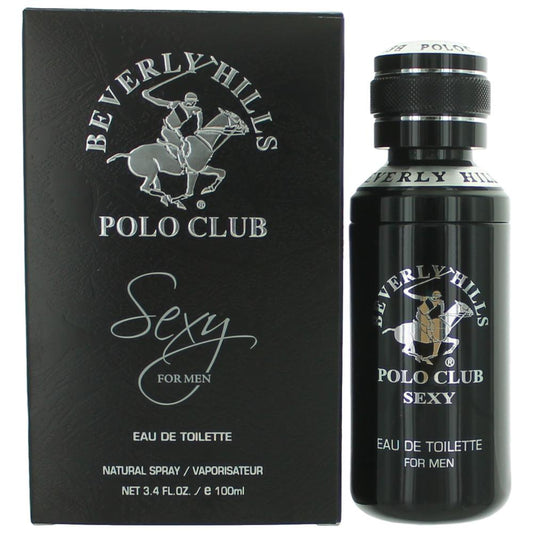 BHPC Sexy by Beverly Hills Polo Club, 3.4 oz Eau De Toilette Spray for Men - 101 Perfume Plus