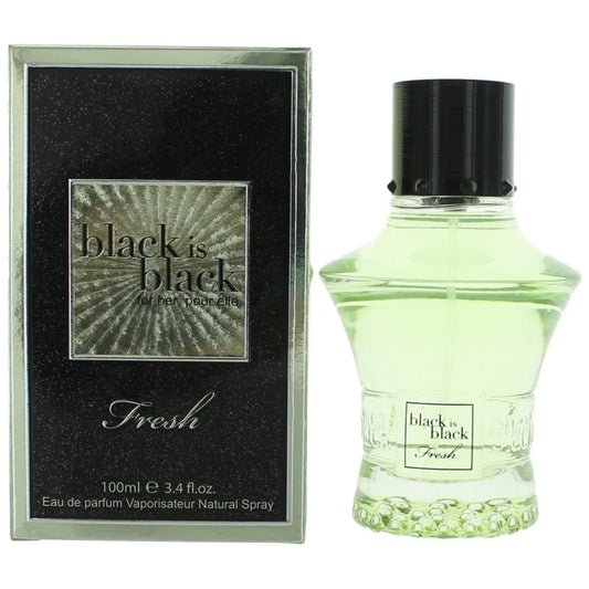 Black is Black Fresh by NuParfums, 3.4 oz Eau De Parfum Spray for Women - 101 Perfume Plus