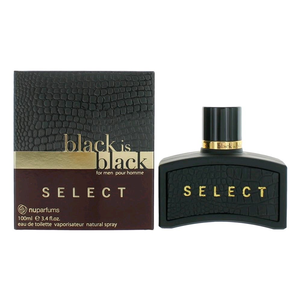 Black is Black Select by NuParfums, 3.4 oz Eau De Toilette Spray for Men - 101 Perfume Plus