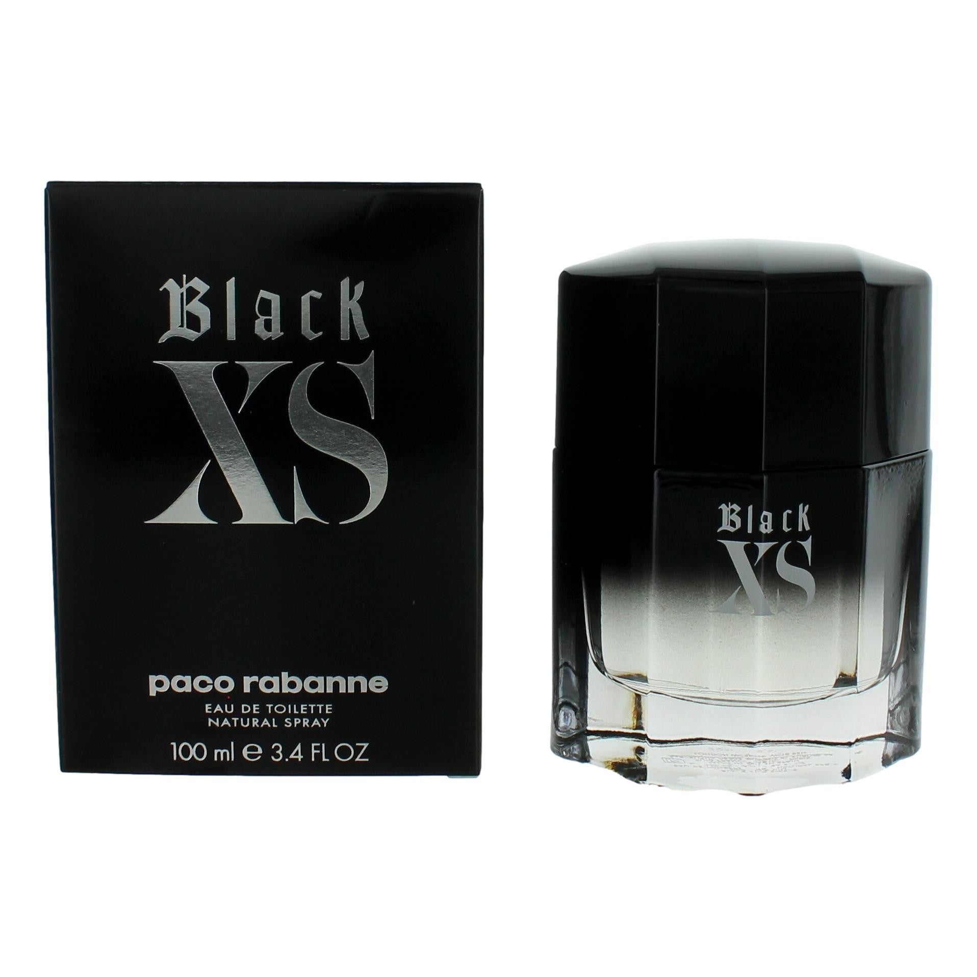 Black XS by Paco Rabanne, 3.4 oz Eau De Toilette Spray for Men - 101 Perfume Plus