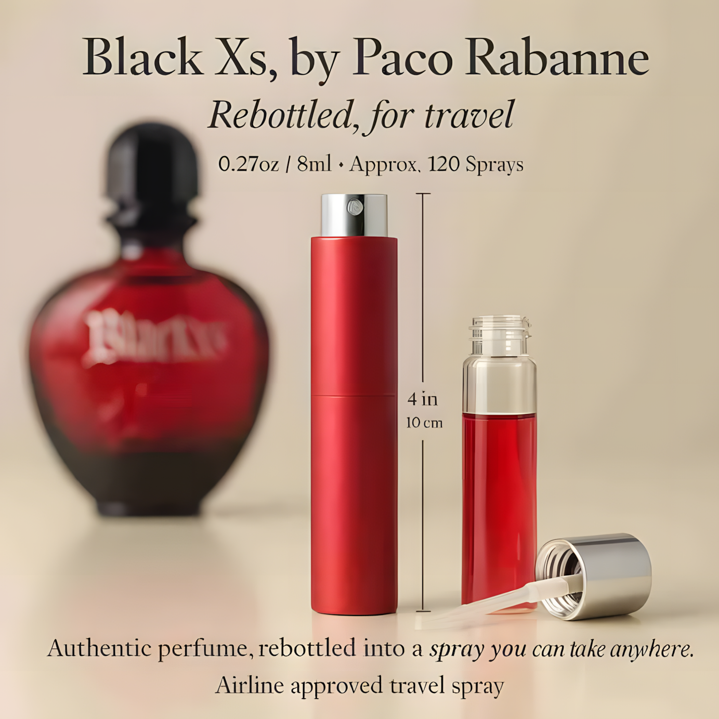 Black Xs by Paco Rabanne - 8ml Travel Spray
