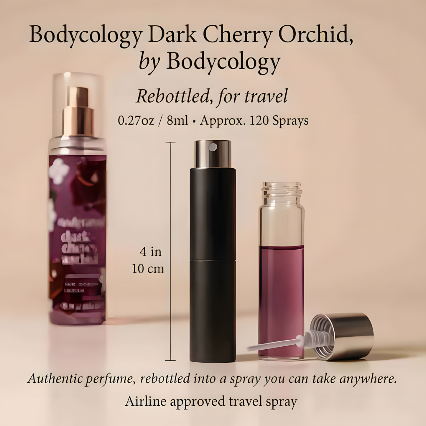 Bodycology Dark Cherry Orchid by Bodycology - 8ml Travel Spray
