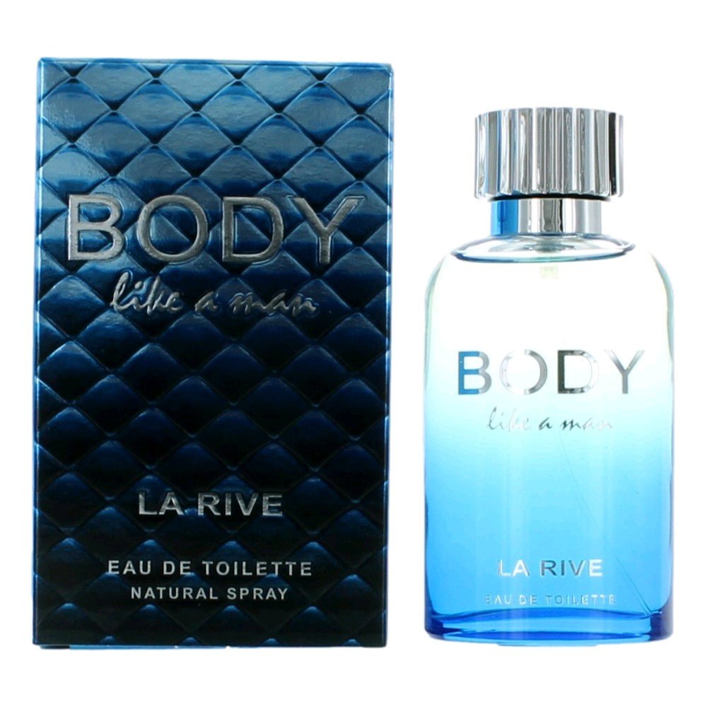 Body Like A Man by La Rive, 3 oz Eau De Toilette Spray for Men - 101 Perfume Plus