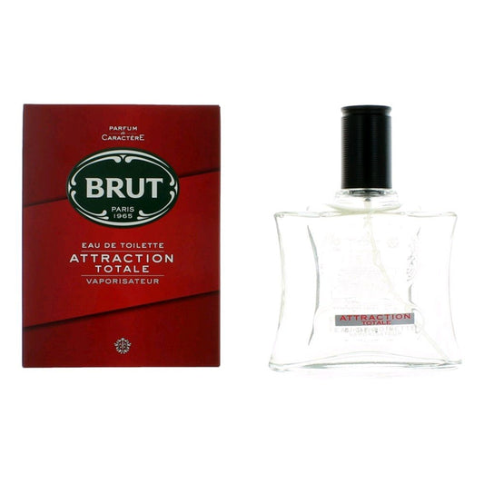 Brut Attraction Totale by Brut, 3.4 oz Eau De Toilette Spray for Men - 101 Perfume Plus
