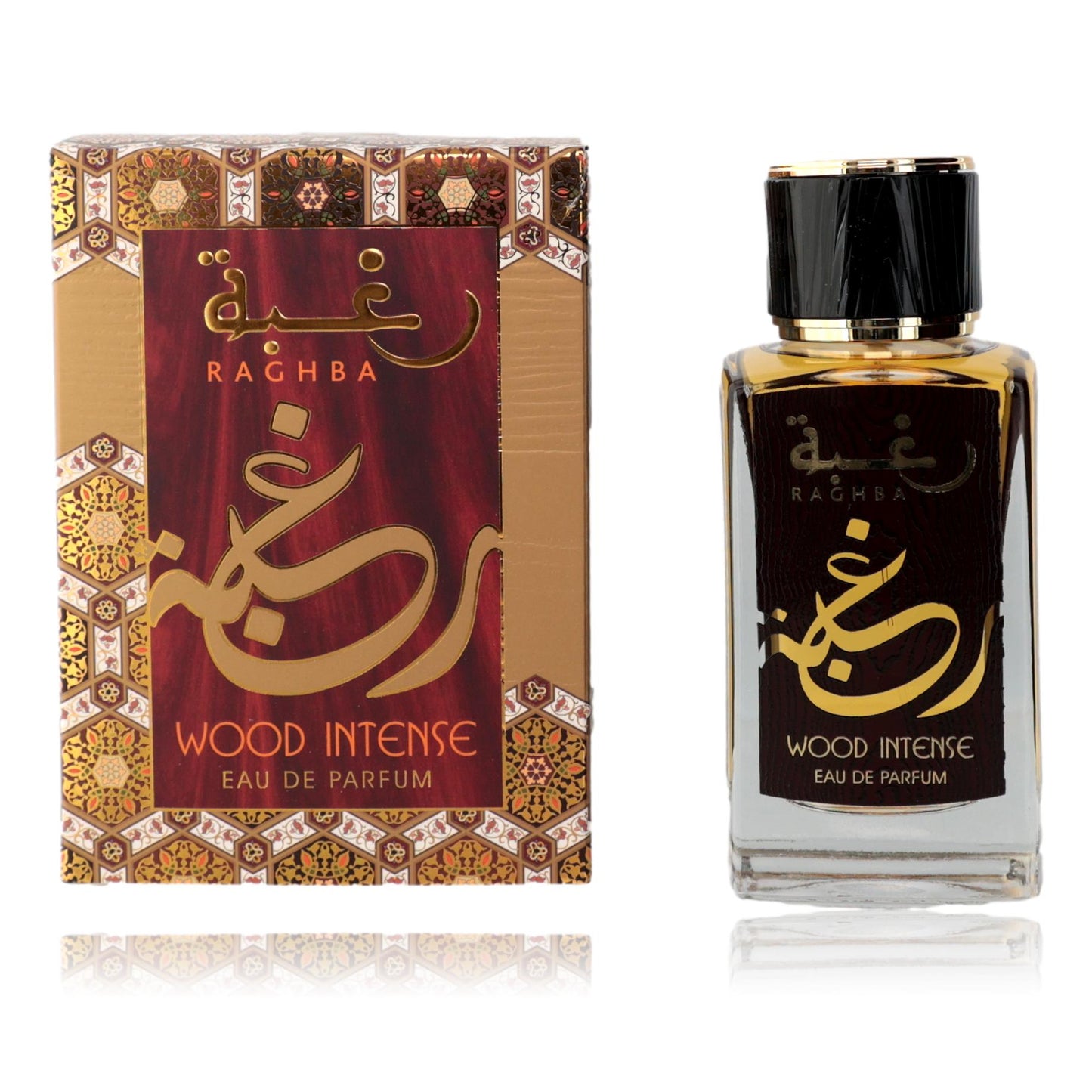 Raghba Wood Intense de Lattafa, 3.4 oz EDP Spray para hombres