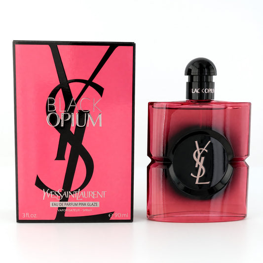 Black Opium Pink Glaze by Yves Saint Laurent, 3 oz EDP Spray for Women