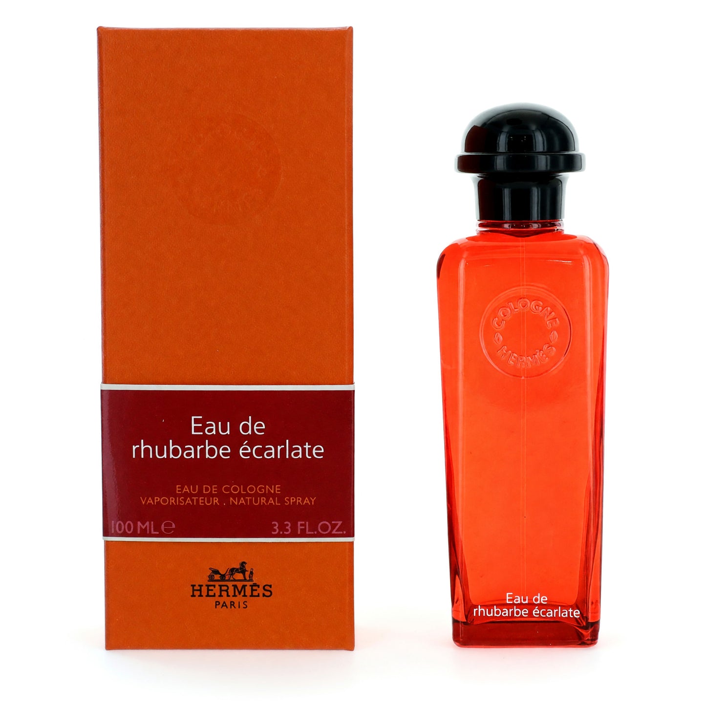 Eau de Rhubarbe Ecarlate de Hermes, 3.3oz Eau de Cologne Spray Unisex