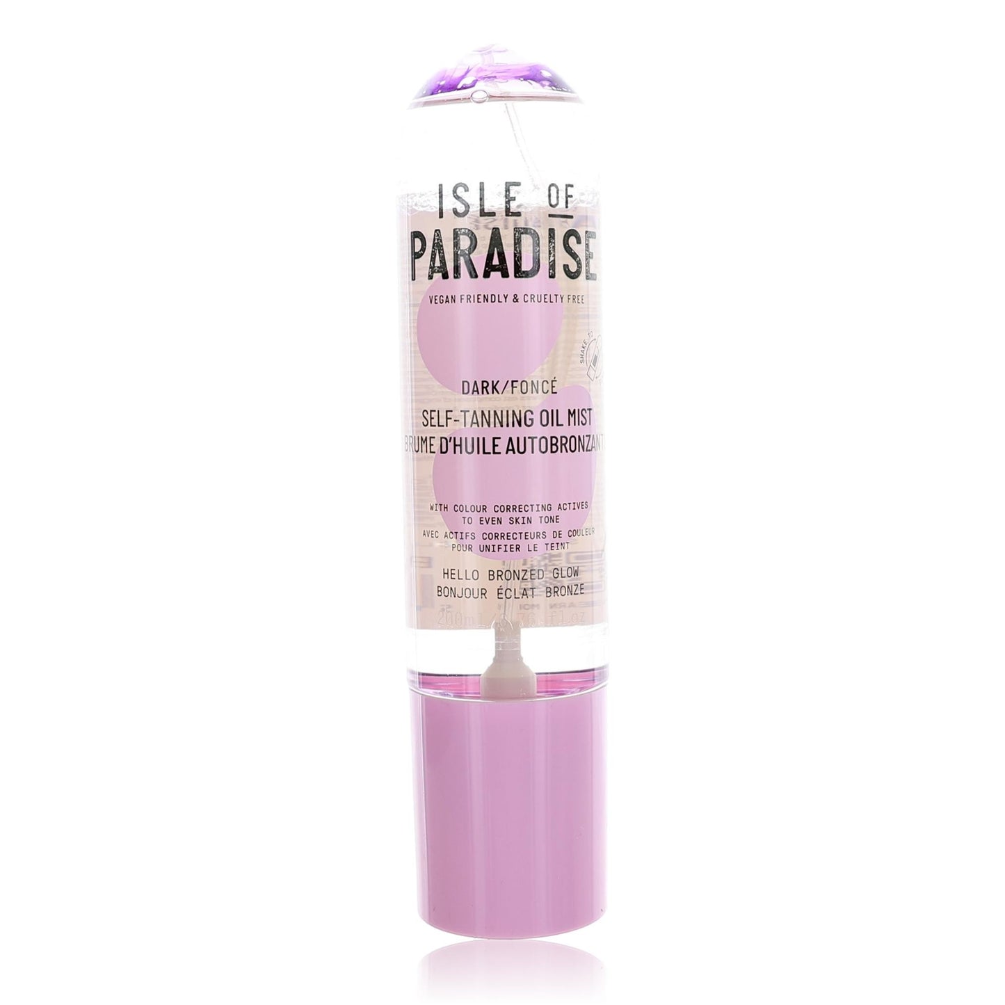 Isle of Paradise Bruma de Aceite Autobronceador, Autobronceador de 198 ml - Oscuro