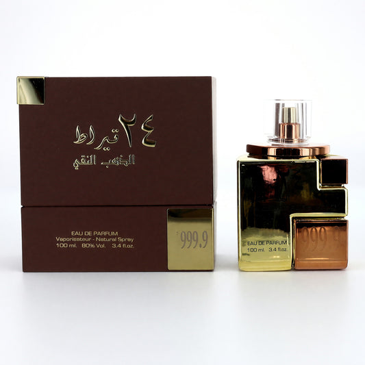 24 Carat Pure Gold de Lattafa, EDP Spray de 100 ml para Unisex