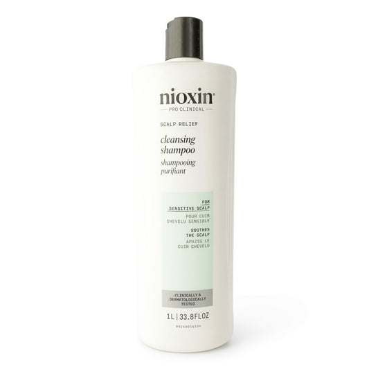 Nioxin Scalp Relief by Nioxin, 33.8oz Cleansing Shampoo for Sensitive Scalp