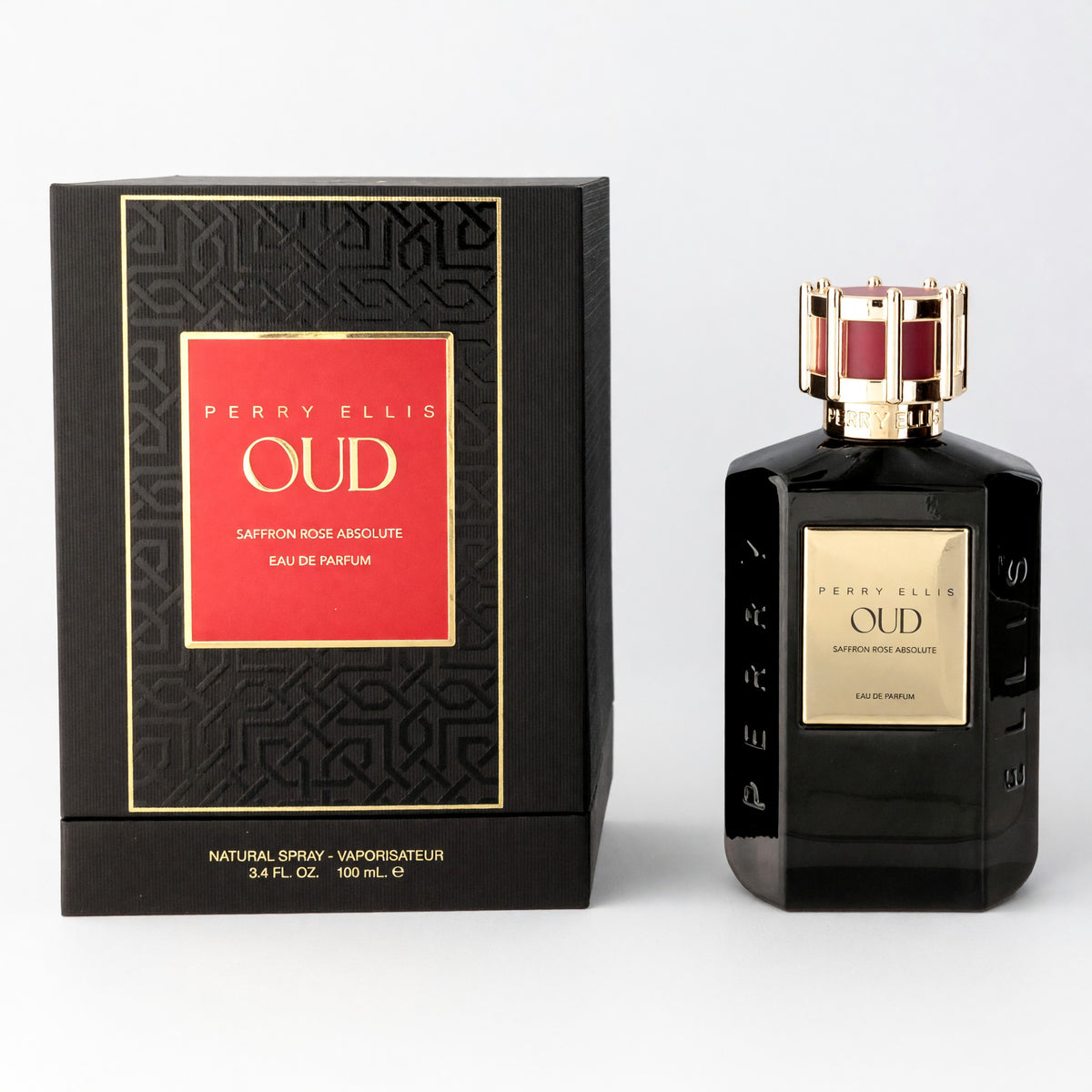Oud Saffron Rose Absolute by Perry Ellis, 3.4 oz EDP Spray For Unisex