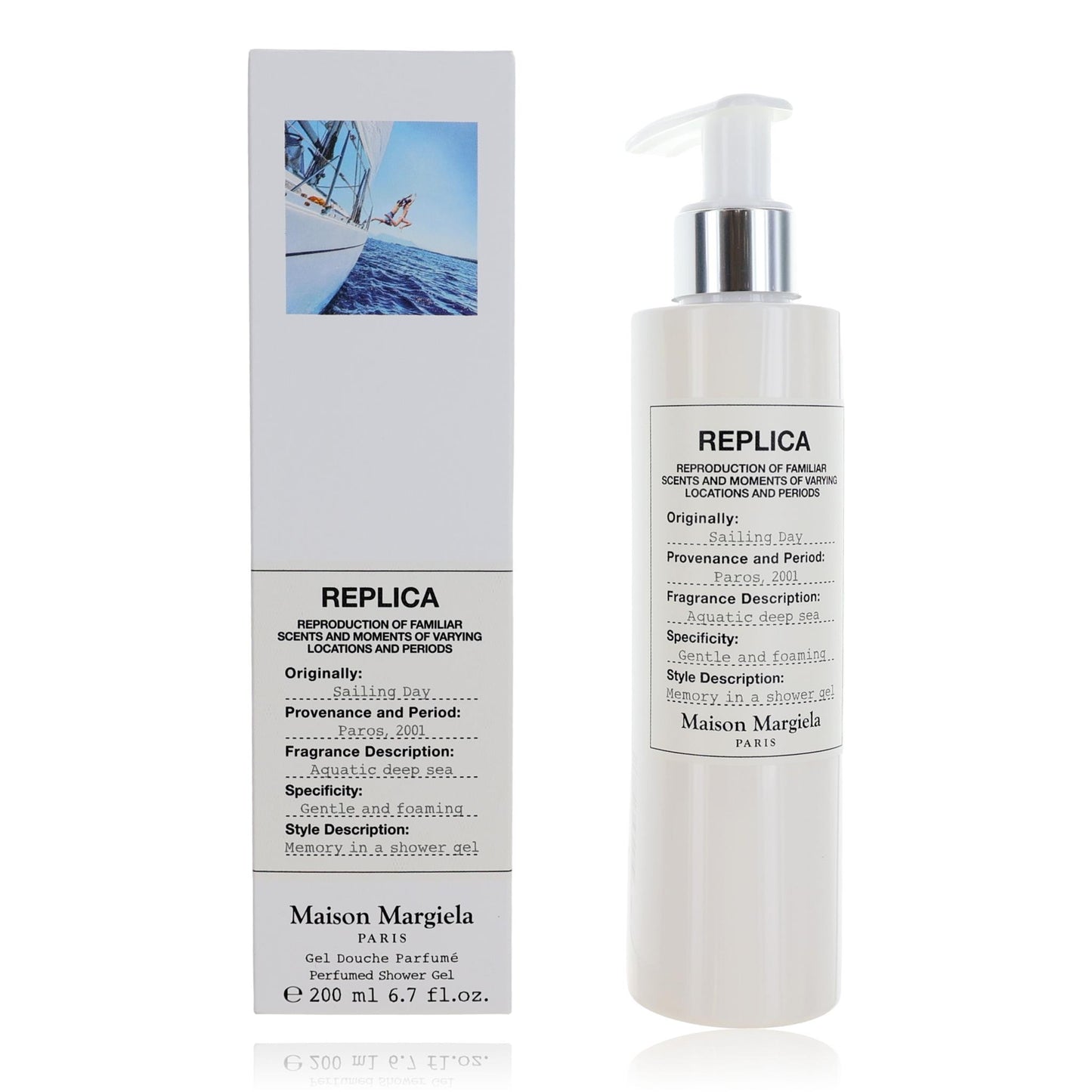 Replica Sailing Day de Maison Margiela, gel de ducha de 6.7 oz para unisex