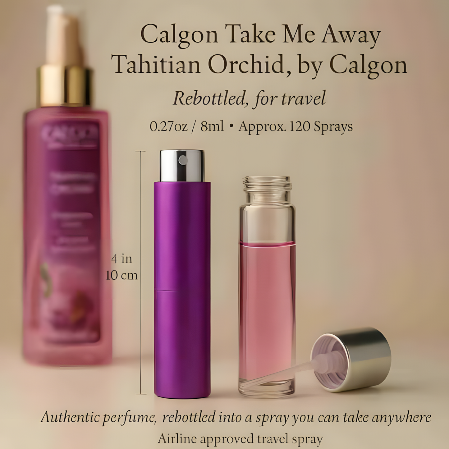 Calgon Take Me Away Tahitian Orchid by Calgon - 8ml Travel Spray