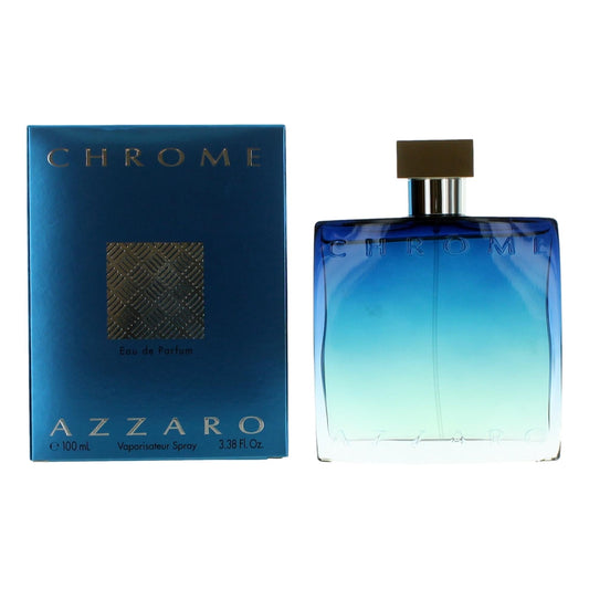 Chrome by Azzaro, 3.4 oz Eau De Parfum Spray for Men - 101 Perfume Plus