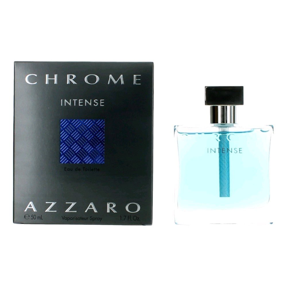 Chrome Intense by Azzaro, 1.7 oz Eau De Toilette Spray for Men - 101 Perfume Plus