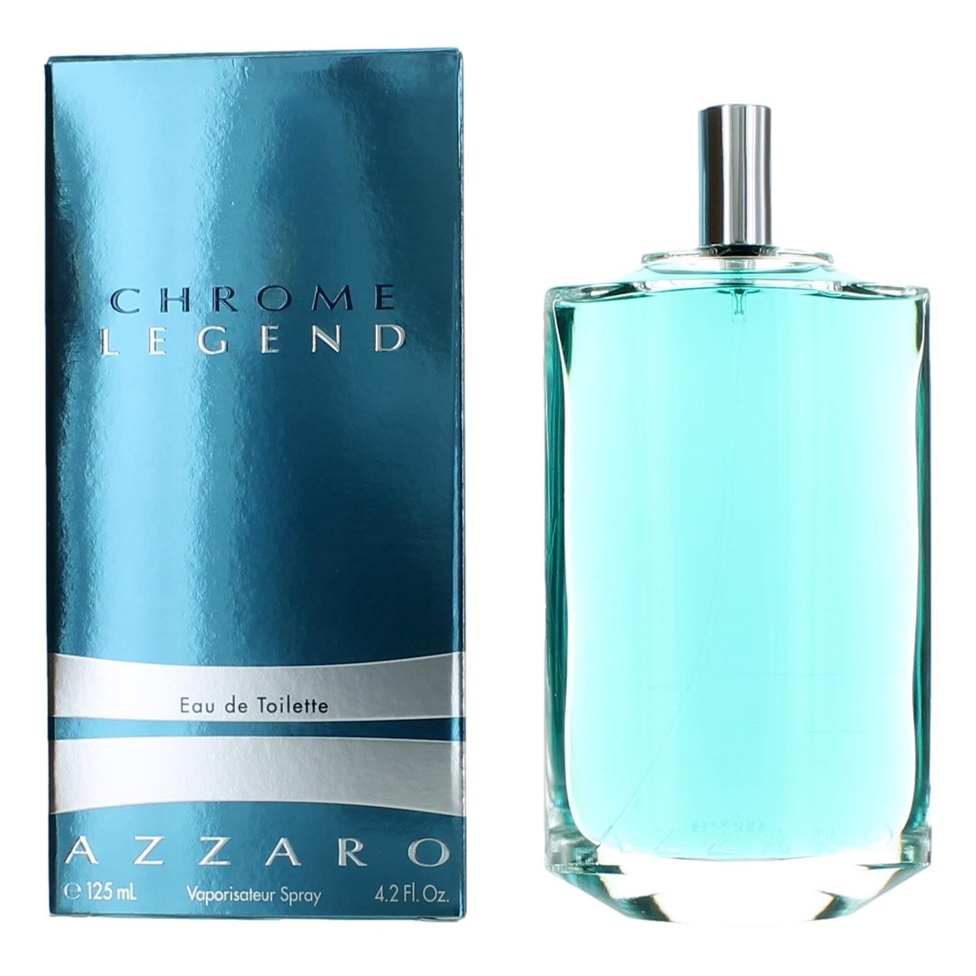 Chrome Legend by Azzaro, 4.2 oz Eau De Toilette Spray for Men - 101 Perfume Plus