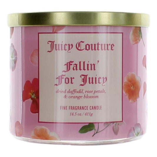 Juicy Couture Vela de 3 mechas con mezcla de cera de soja de 14,5 oz - Fallin' For Juicy