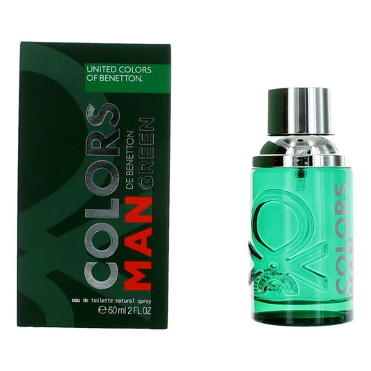 Colors de Benetton Man Green by Benetton, 2 oz Eau De Toilette Spray for Men - 101 Perfume Plus