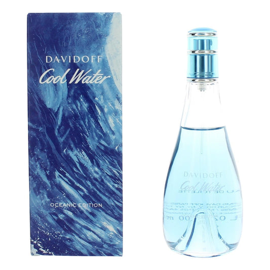 Cool Water Oceanic Edition by Davidoff, 3.3 oz Eau De Toilette Spray for Women - 101 Perfume Plus