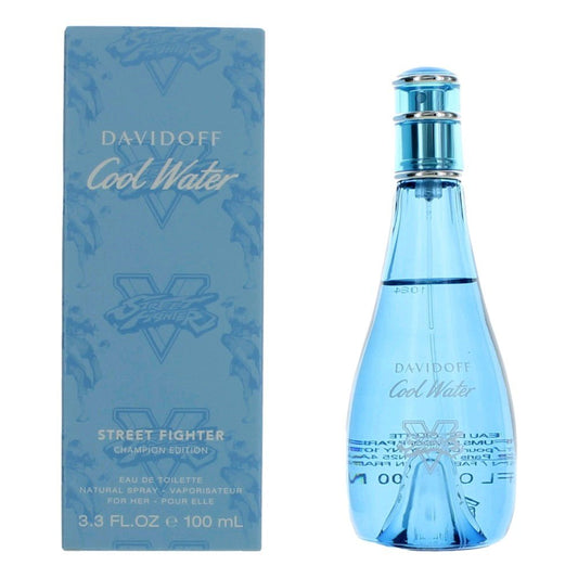 Cool Water Street Fighter Champion Edition by Davidoff, 3.3 oz Eau De Toilette Spray for Women - 101 Perfume Plus