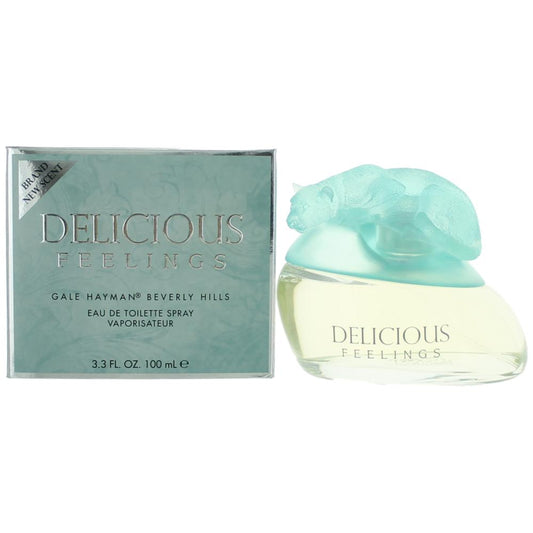 Delicious Feelings by Gale Hayman, 3.3 oz Eau De Toilette Spray for Women - 101 Perfume Plus