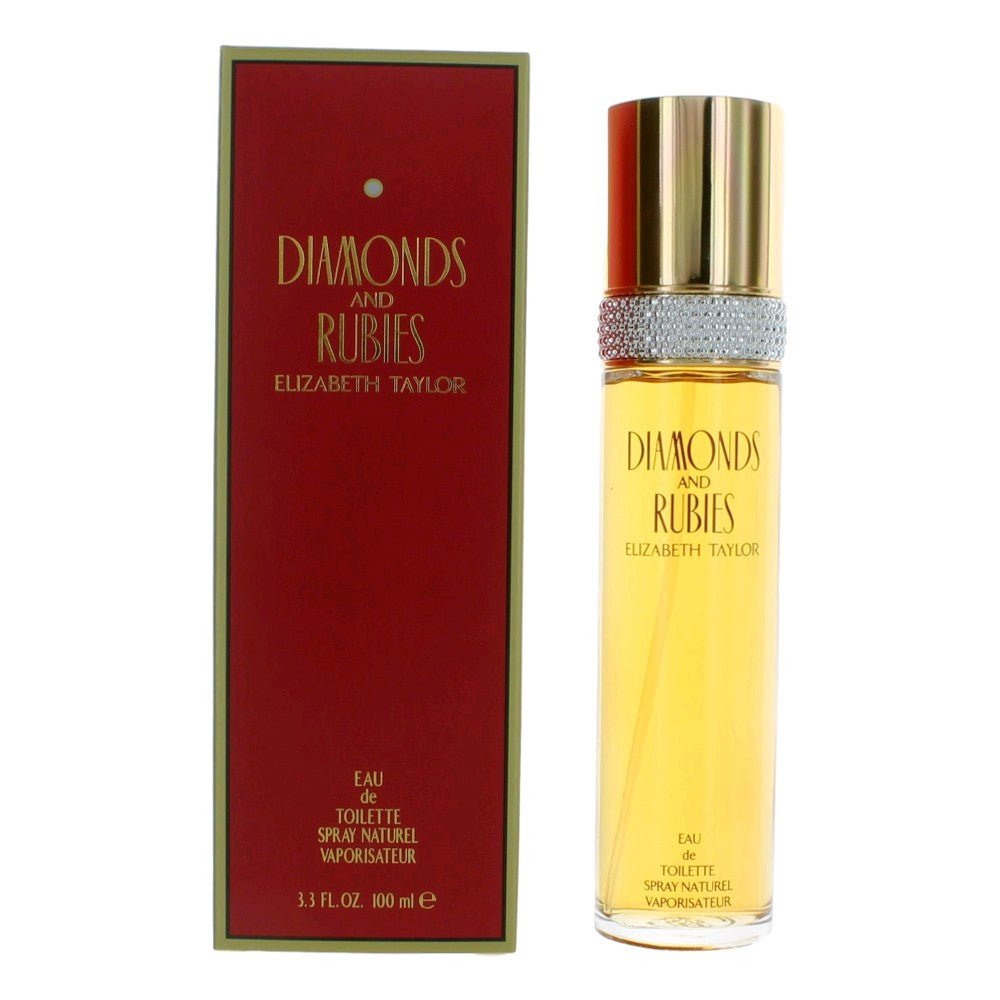 Diamonds & Rubies by Elizabeth Taylor, 3.3 oz Eau De Toilette Spray for Women - 101 Perfume Plus