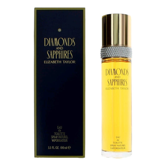 Diamonds & Sapphires by Elizabeth Taylor, 3.3 oz Eau De Toilette Spray for Women - 101 Perfume Plus