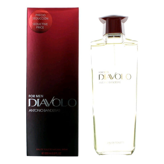 Diavolo by Antonio Banderas, 6.7 oz Eau De toilette Spray for Men - 101 Perfume Plus