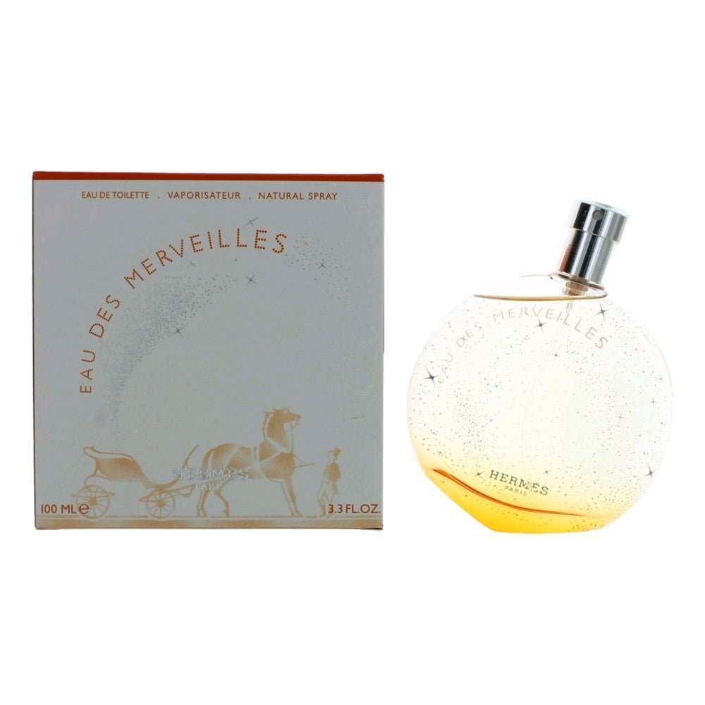 Eau Des Merveilles by Hermes, 3.3 oz Eau De Toilette Spray for Women - 101 Perfume Plus