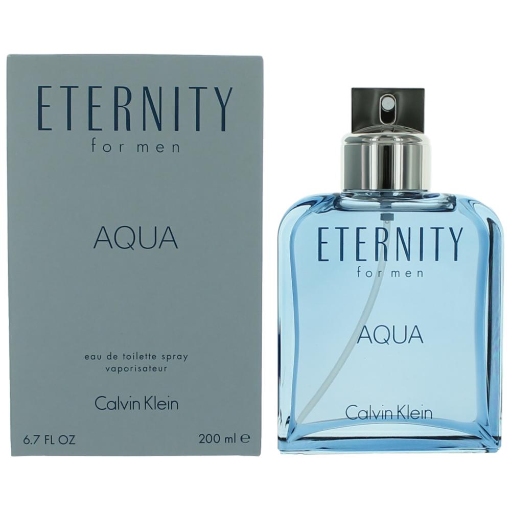 Eternity Aqua by Calvin Klein, 6.7 oz Eau De Toilette Spray for Men - 101 Perfume Plus