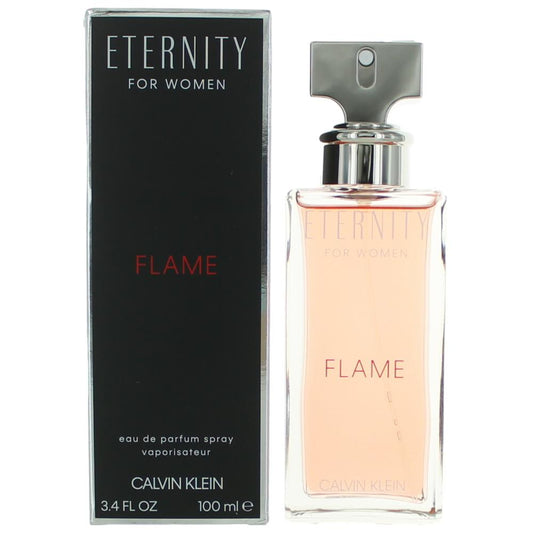 Eternity Flame by Calvin Klein, 3.4 oz Eau De Parfum Spray for Women - 101 Perfume Plus