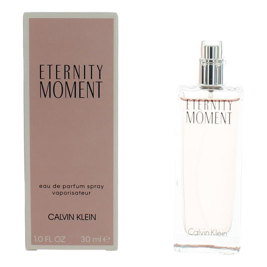 Eternity Moment by Calvin Klein, 1 oz Eau De Parfum Spray for Women - 101 Perfume Plus