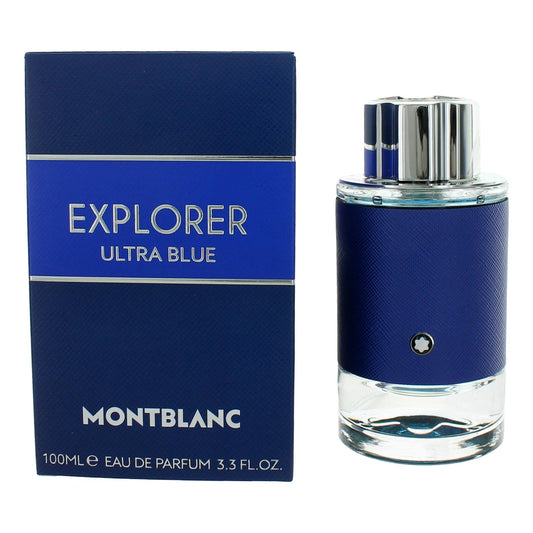 Explorer Ultra Blue by Mont Blanc, 3.3 oz Eau De Parfum Spray for Men - 101 Perfume Plus
