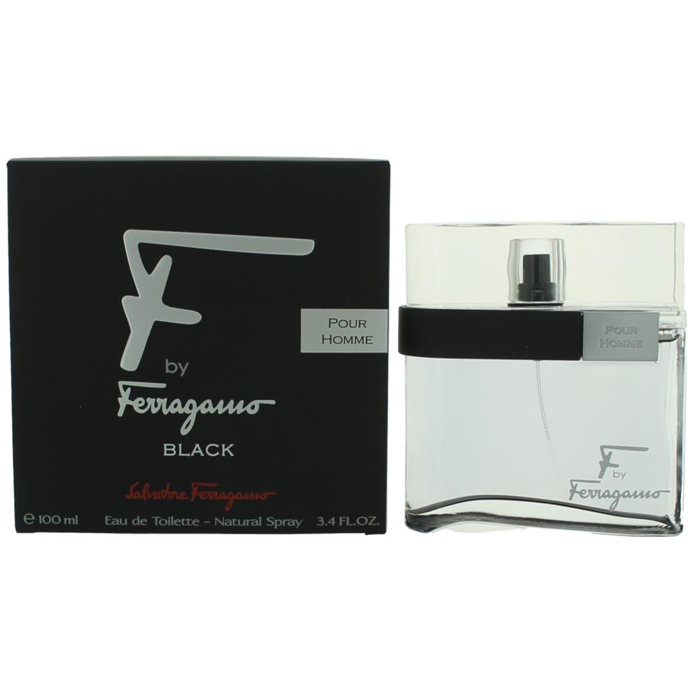 F Black by Salvatore Ferragamo, 3.4 oz Eau De Toilette Spray for Men - 101 Perfume Plus