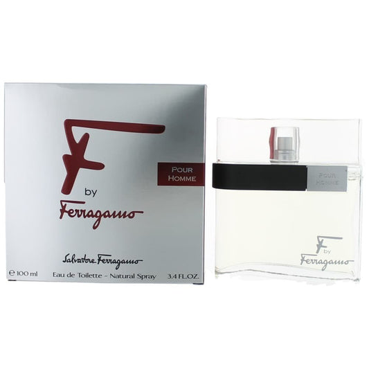 F by Salvatore Ferragamo, 3.4 oz Eau De Toilette Spray for Men - 101 Perfume Plus