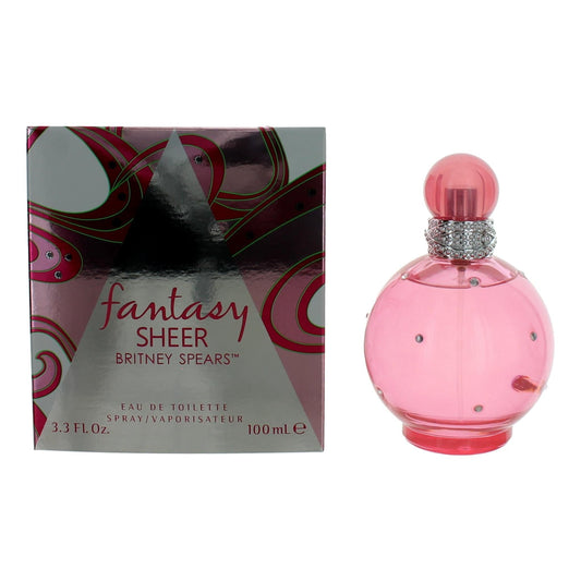 Fantasy Sheer by Britney Spears, 3.3 oz Eau De Toilette Spray for Women - 101 Perfume Plus