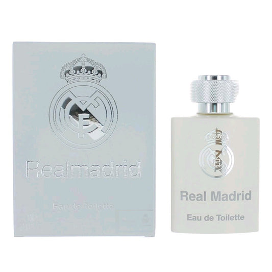 FC Real Madrid by Air-Val International, 3.4 oz Eau De Toilette Spray for Men - 101 Perfume Plus