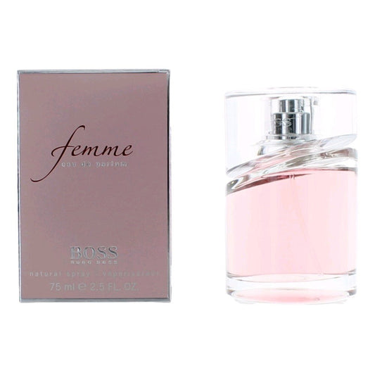 Femme by Hugo Boss, 2.5 oz Eau De Parfum Spray for Women - 101 Perfume Plus