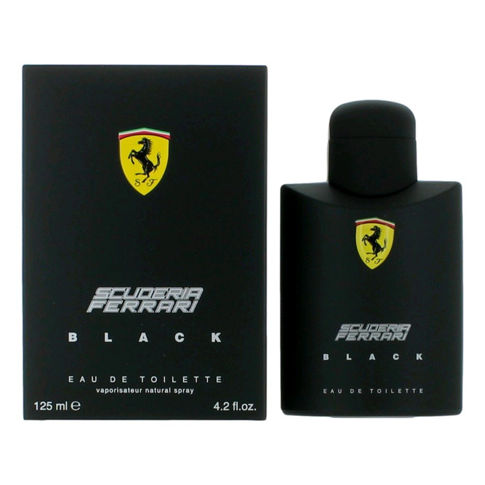 Ferrari Black by Scuderia Ferrari, 4.2 oz Eau De Toilette Spray for Men - 101 Perfume Plus