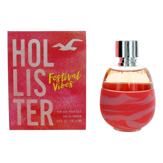 Festival Vibes by Hollister, 3.4 oz Eau De Parfum Spray for Women - 101 Perfume Plus